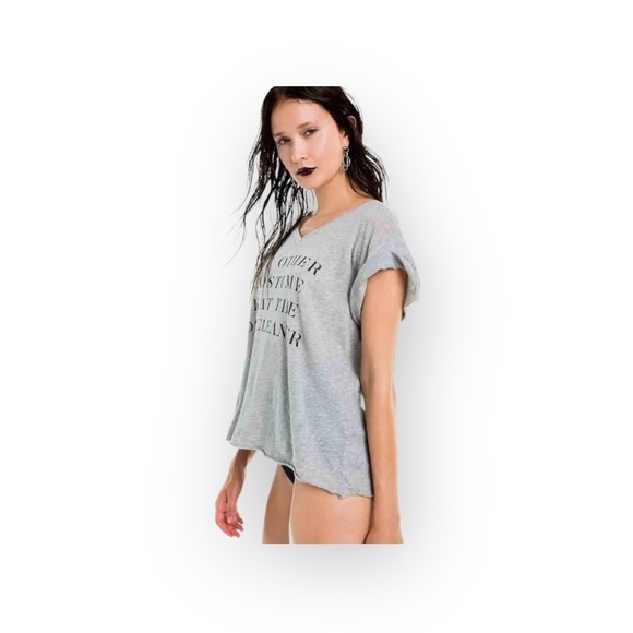 new Wildfox My Other Costume Halloween Tee T Shirt Heather Grey Oversize M - Picture 4 of 16